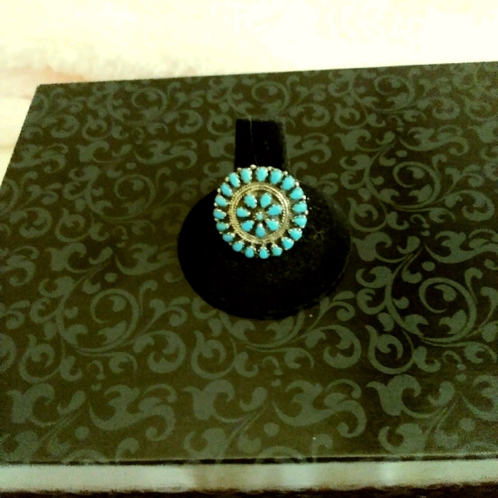 Turquoise and Sterling Silver Ring